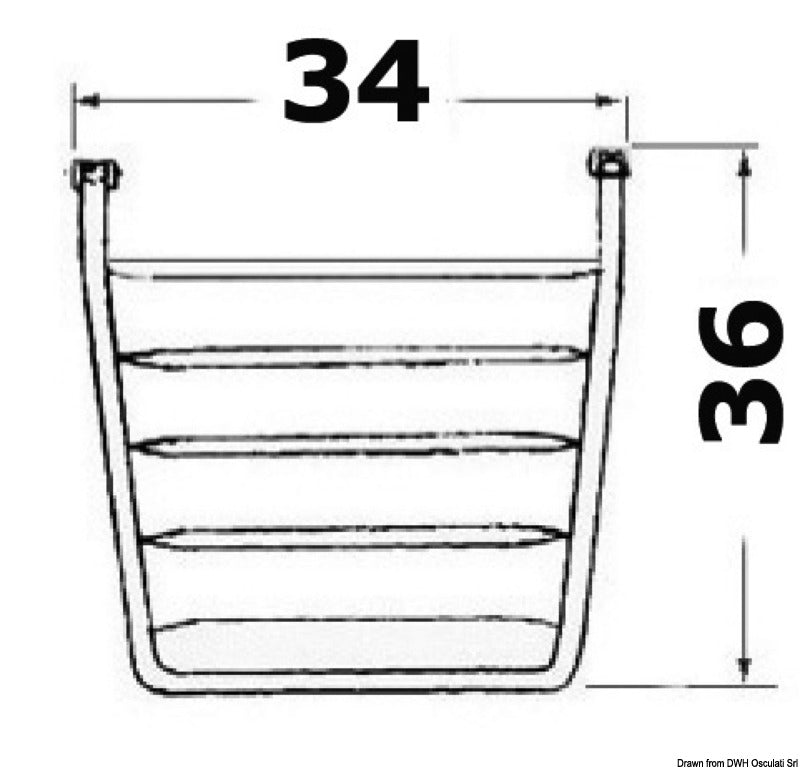 Mini plattform 36x34 cm - foto originale Osculati Srl