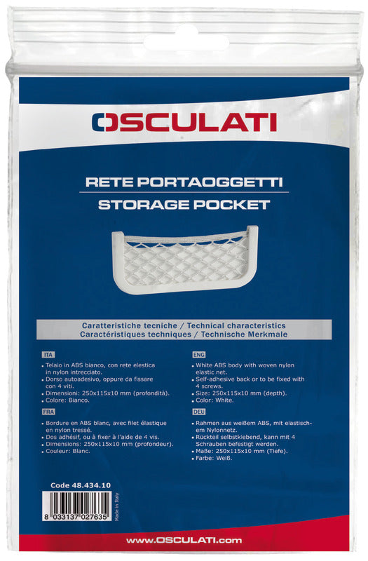 Storage pocket white 360 x 160 x 30 mm - foto originale Osculati Srl