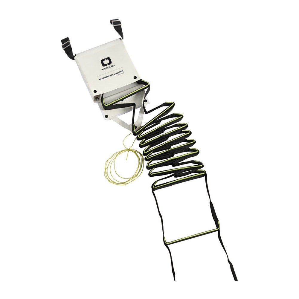 Emergency ladder 11 steps white - foto originale Osculati Srl