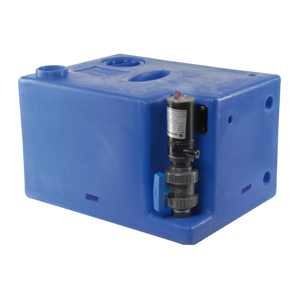 Waste water tank w/macerator 24 V 112 l - foto originale Osculati Srl