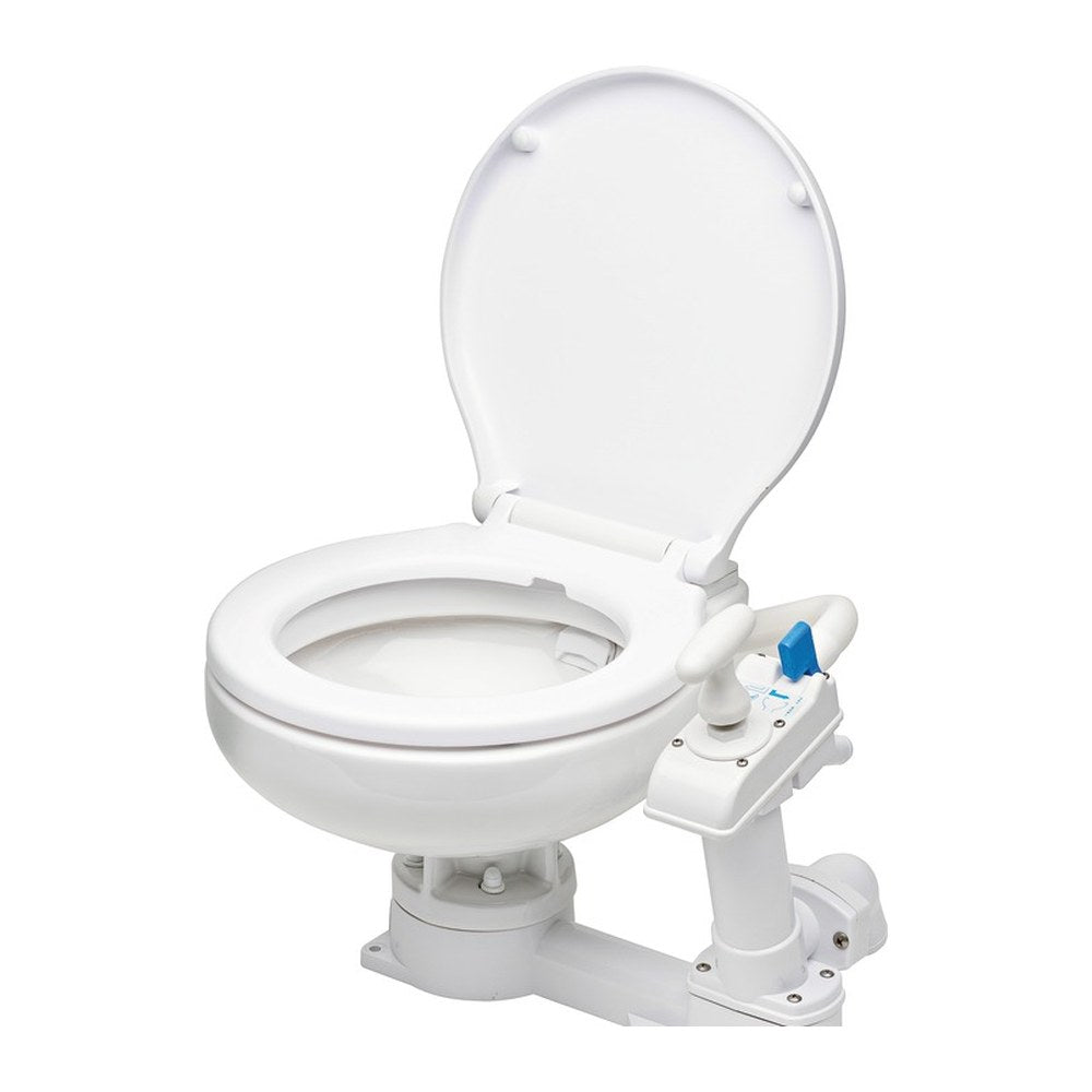 Super Compact manual toilet unit wooden seat - foto originale Osculati Srl