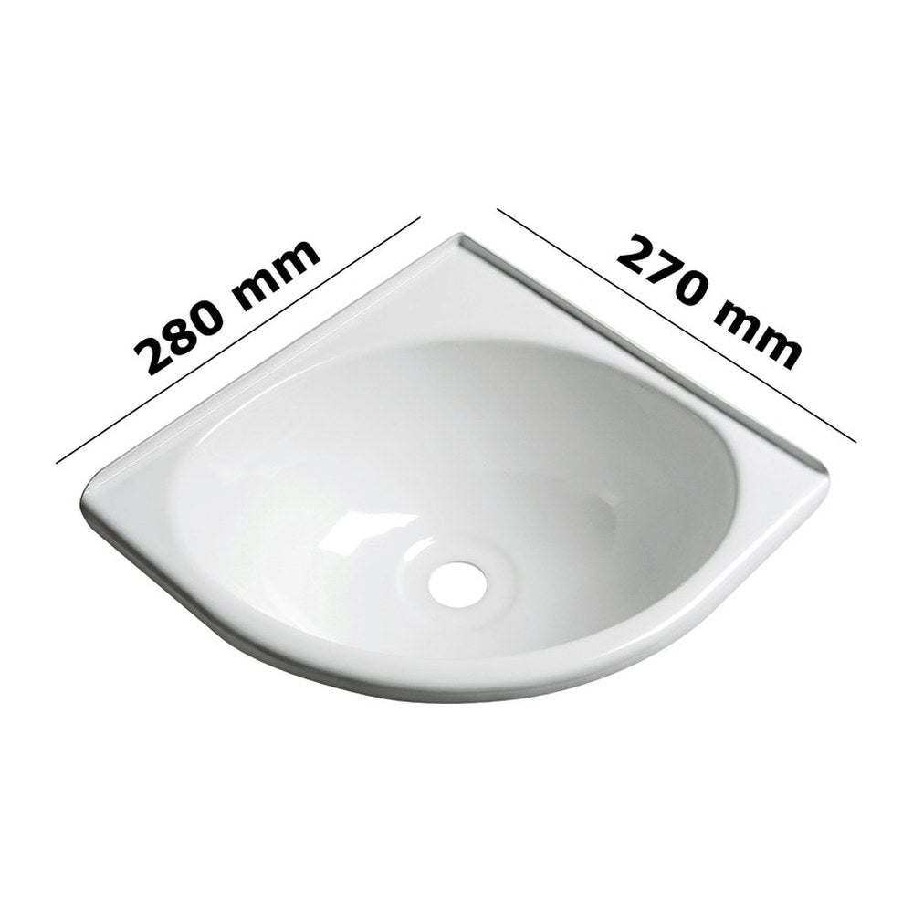Angle sink white ABS - foto originale Osculati Srl