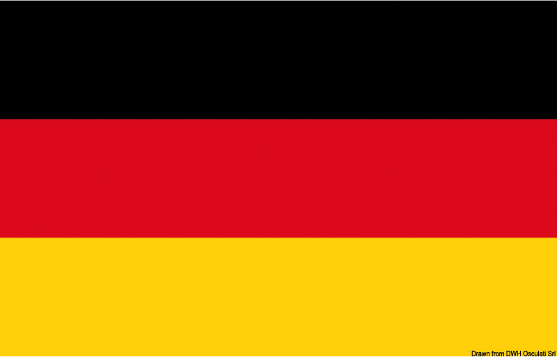 Flag Germany 50 x 75 cm - foto originale Osculati Srl