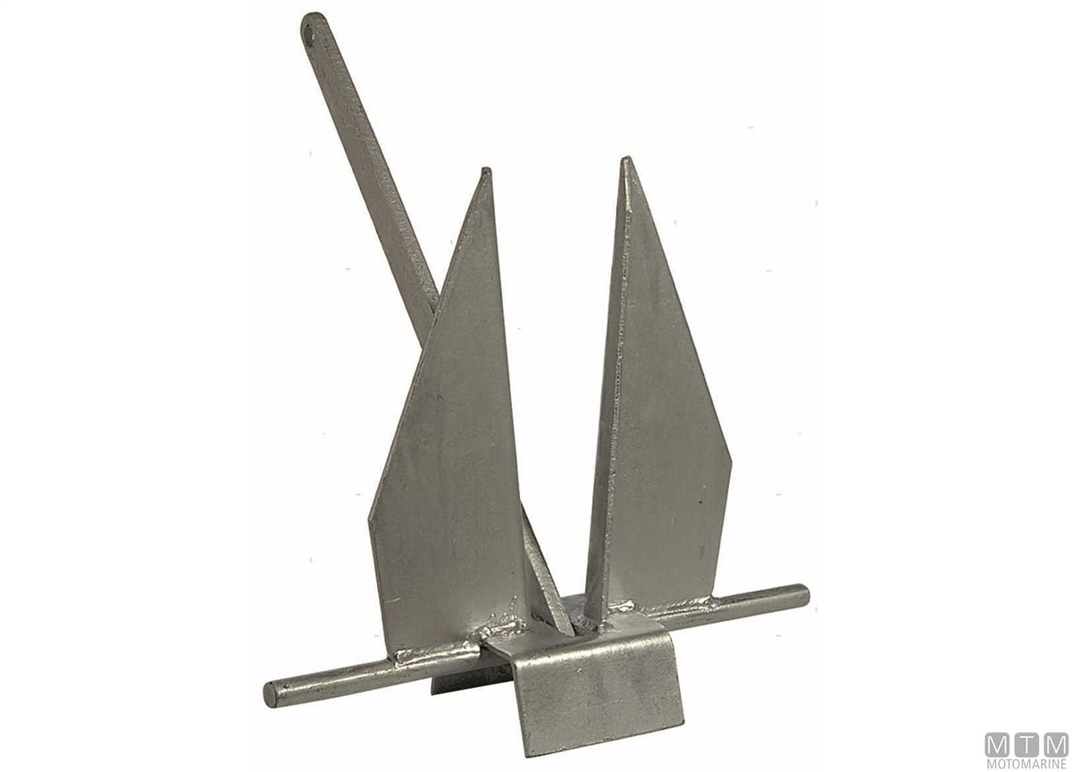 Danforth anchor 25 kg hot-dip galvanized steel - original photo Motomarine Srl
