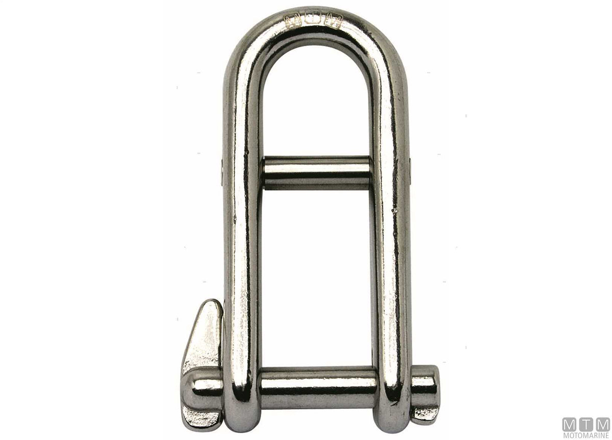 Key pin shackle 2 pins Ø8 mm stainless steel captive pin M-CARD - original photo Motomarine Srl