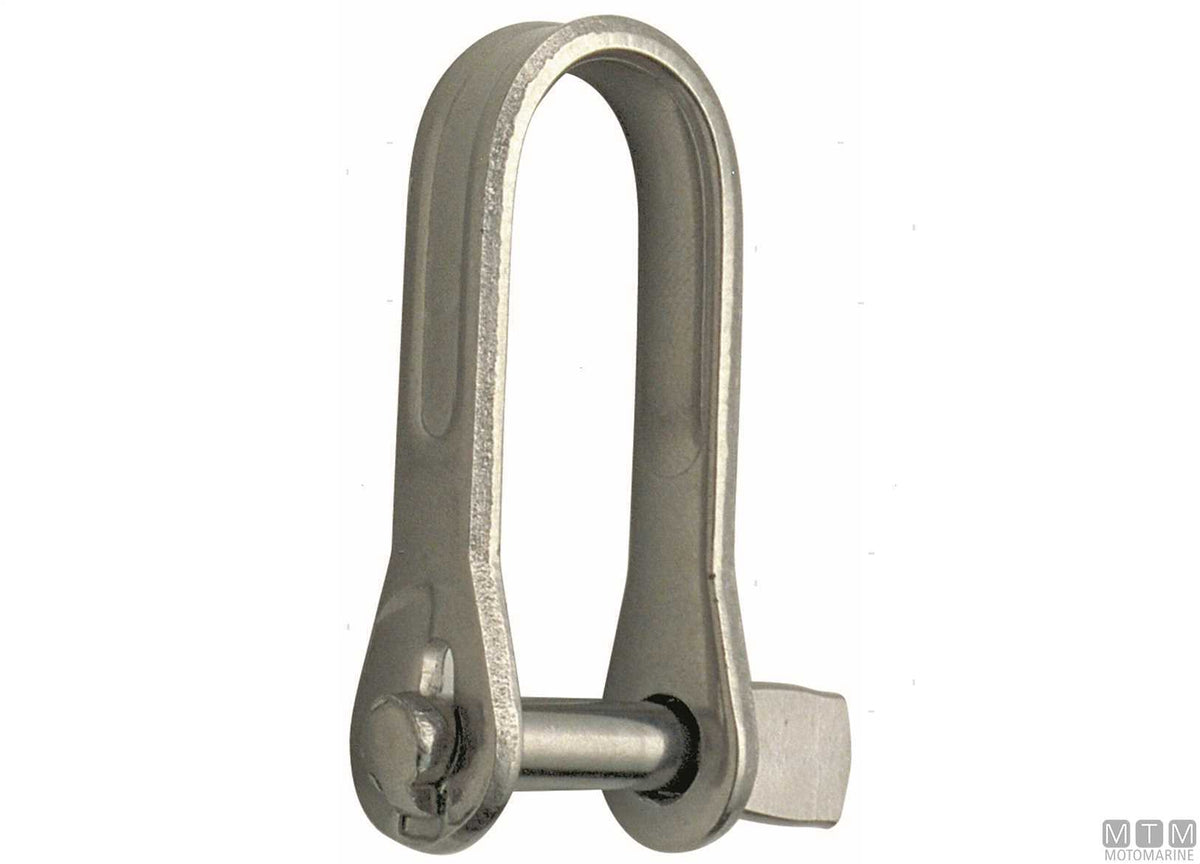 Snap shackle 1 pin D4 mm stainless steel 316 stamped - original photo Motomarine Srl
