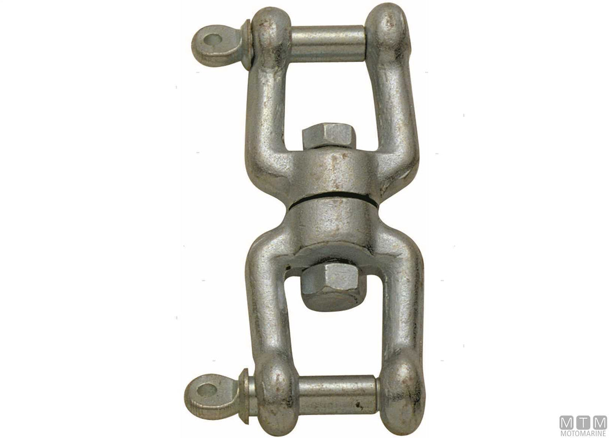 Shackle/shackle swivel Ø19 mm hot-dip galvanized steel - original photo Motomarine Srl