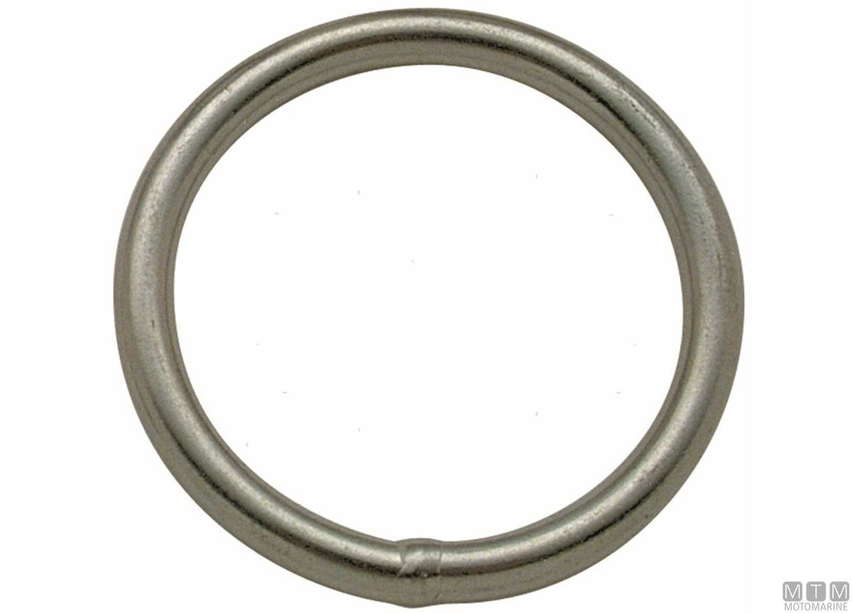 Round ring Ø4x30 mm stainless steel 316 - original photo Motomarine Srl