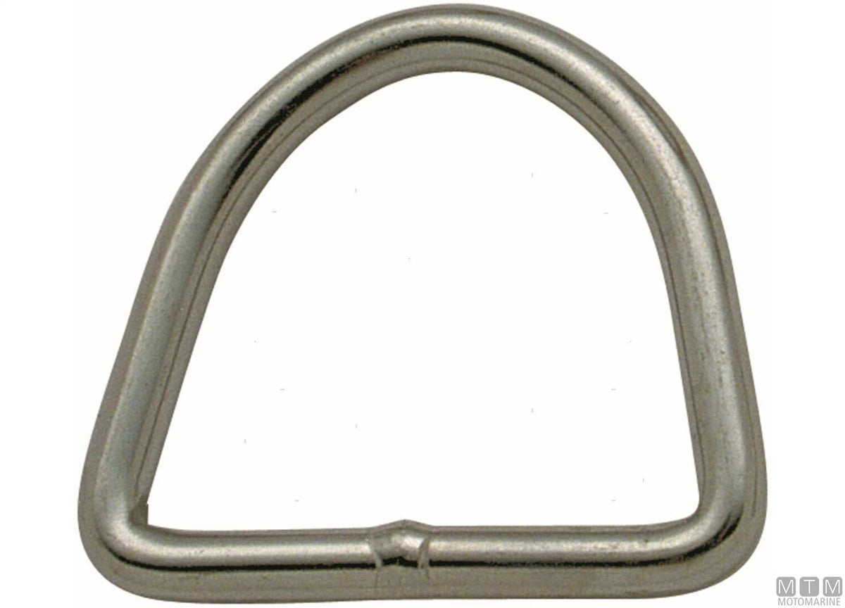 D-ring Ø6x47 mm stainless steel 316 - original photo Motomarine Srl