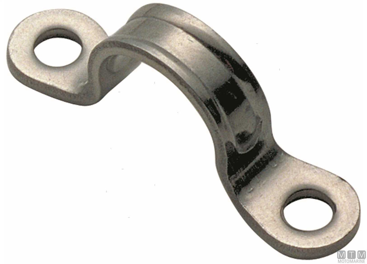 Stamped stainless steel staple L38 mm - original photo Motomarine Srl