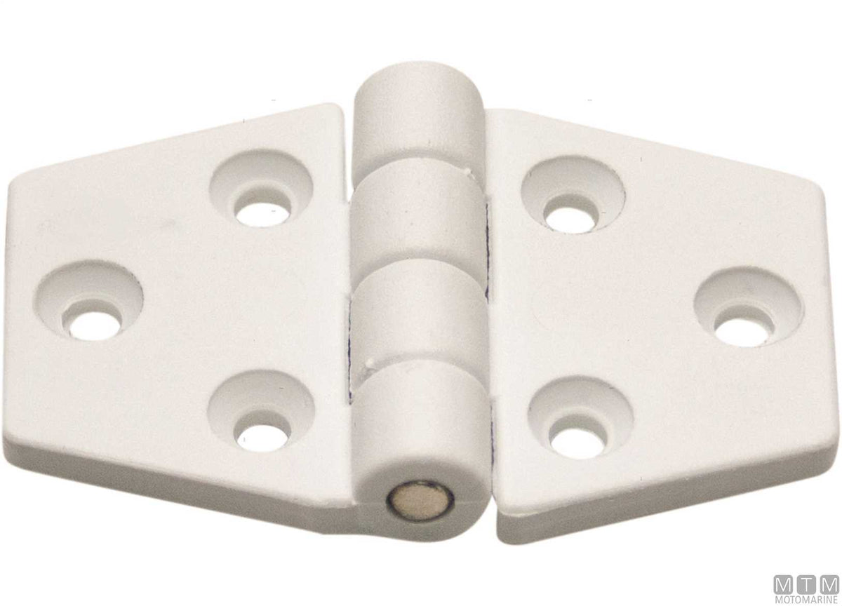 Biscuit hinge 40x63 mm in black plastic - original photo Motomarine Srl