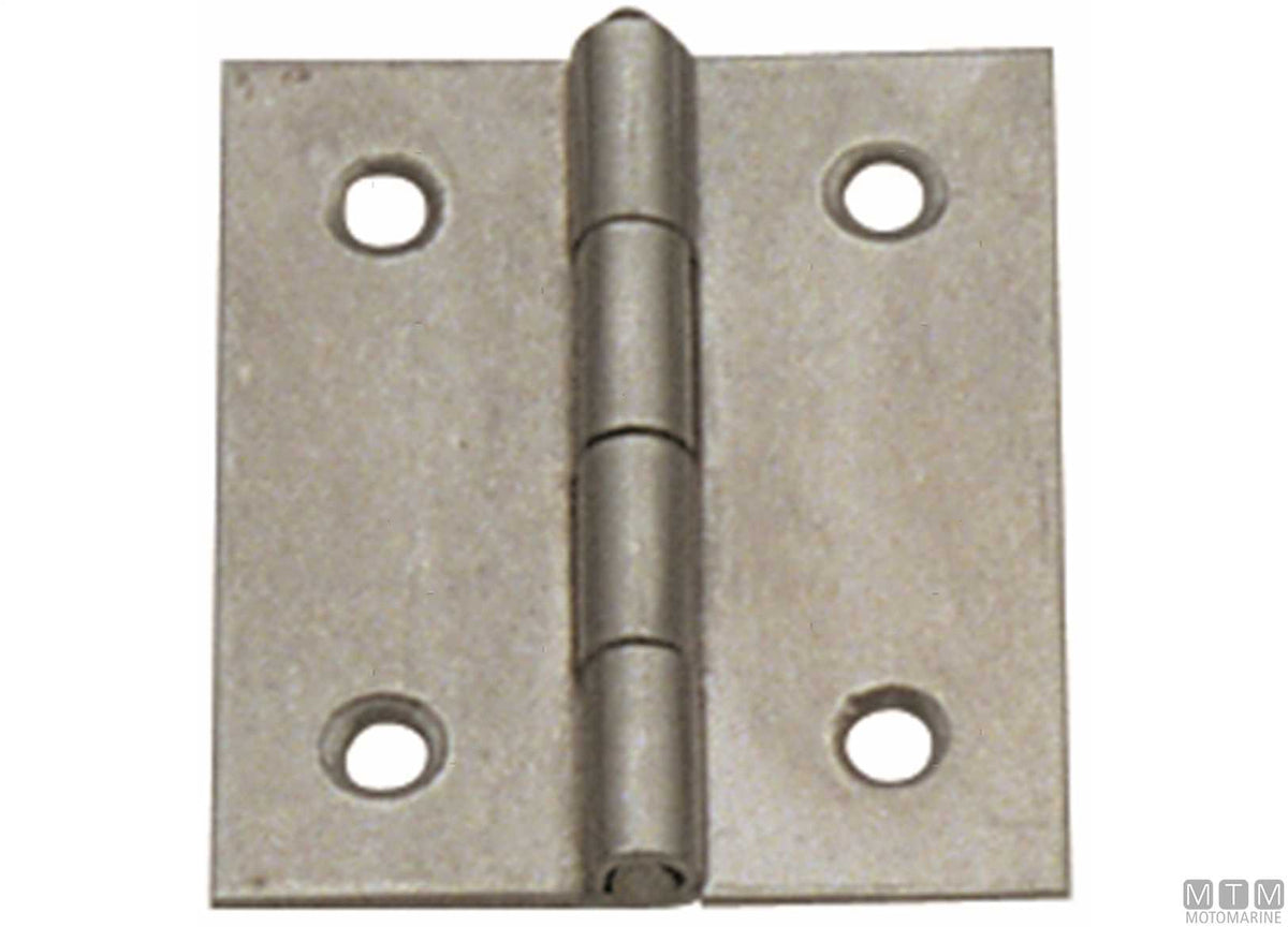 Lightweight butt hinge 50x40 mm in AISI 316 stainless steel - original photo Motomarine Srl