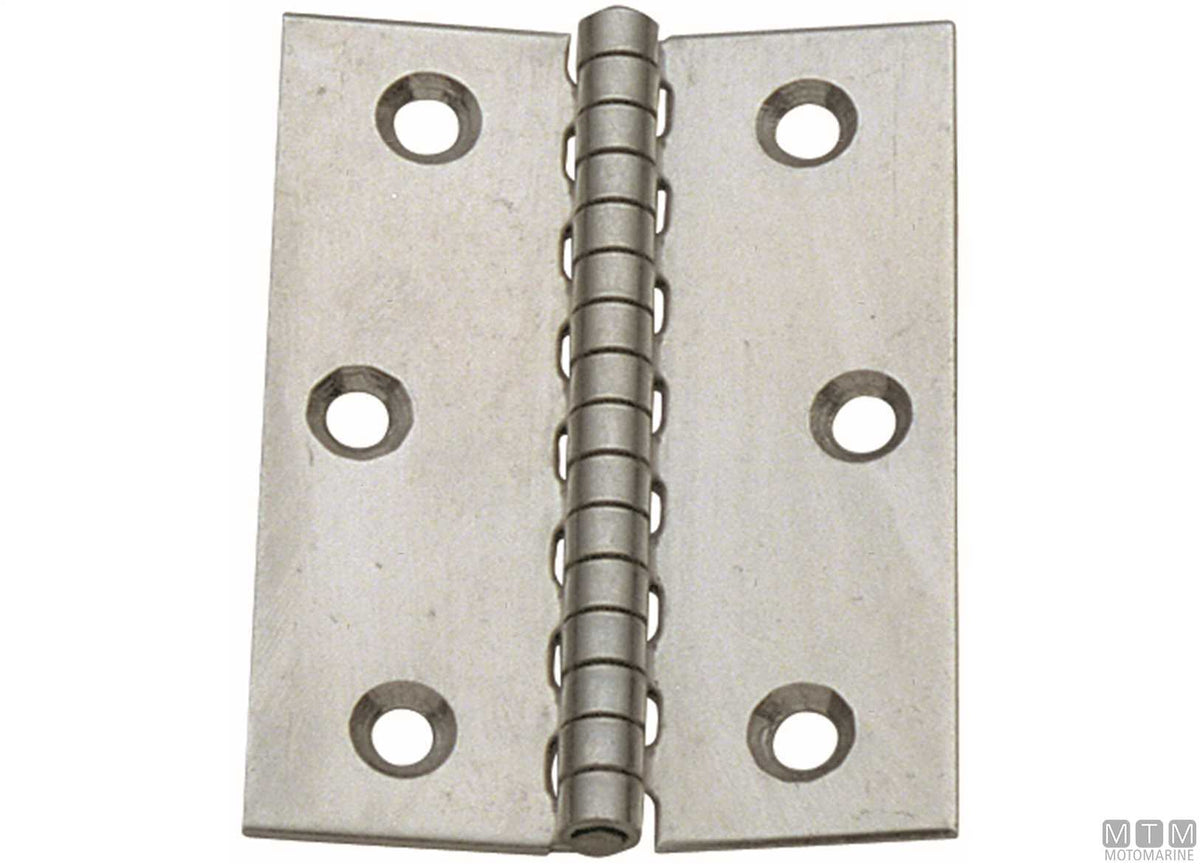 Classic butt hinge 80x60 mm in AISI 316 stainless steel - original photo Motomarine Srl