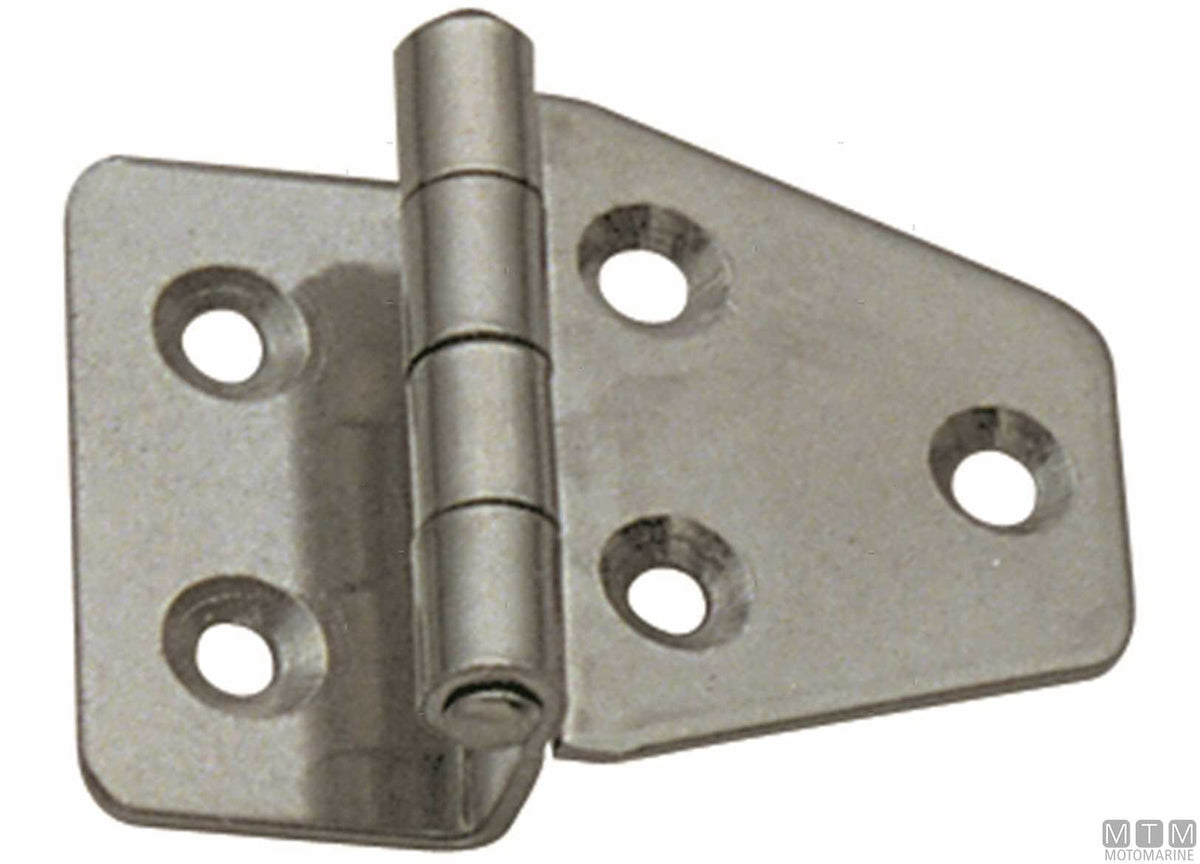 Short lift-off hinge 40x55 mm h10 mm in stainless steel - original photo Motomarine Srl
