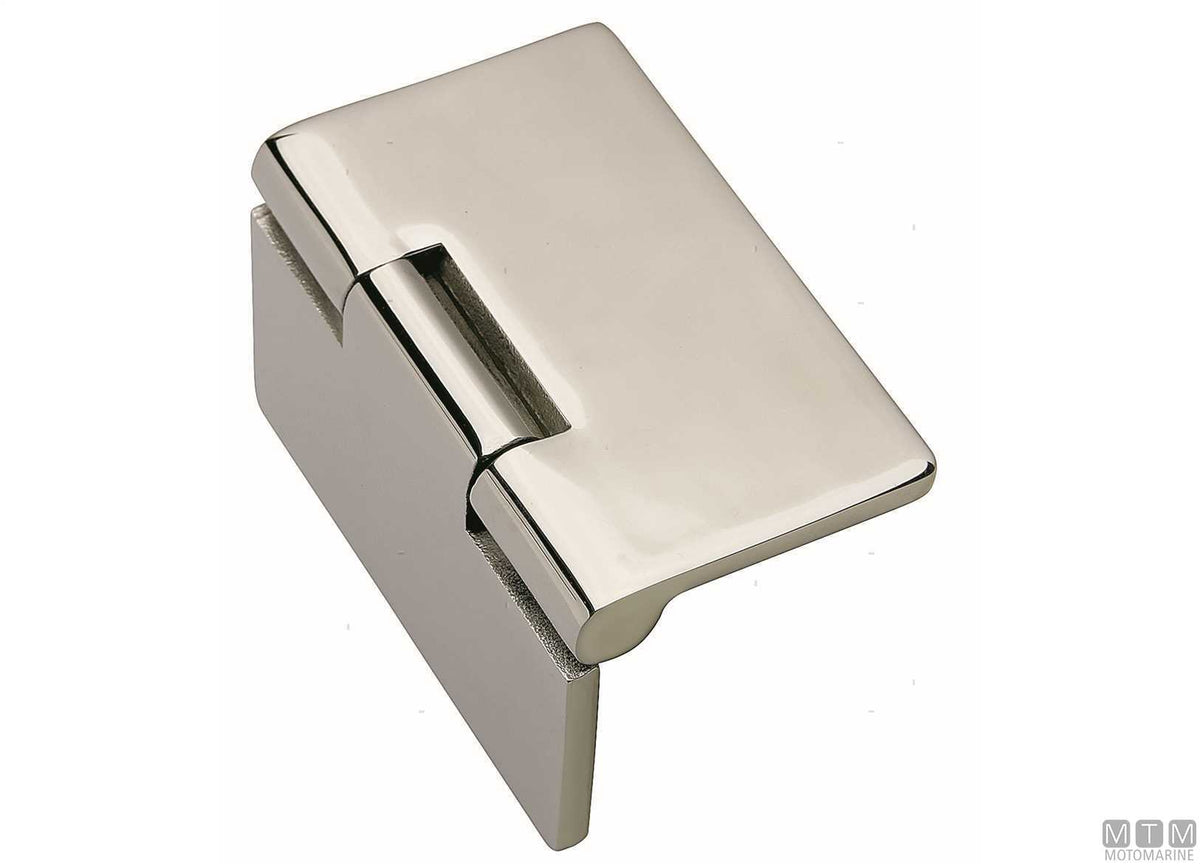 Flush book hinge FS-SLIM 70x65 mm in stainless steel 316 - original photo Motomarine Srl