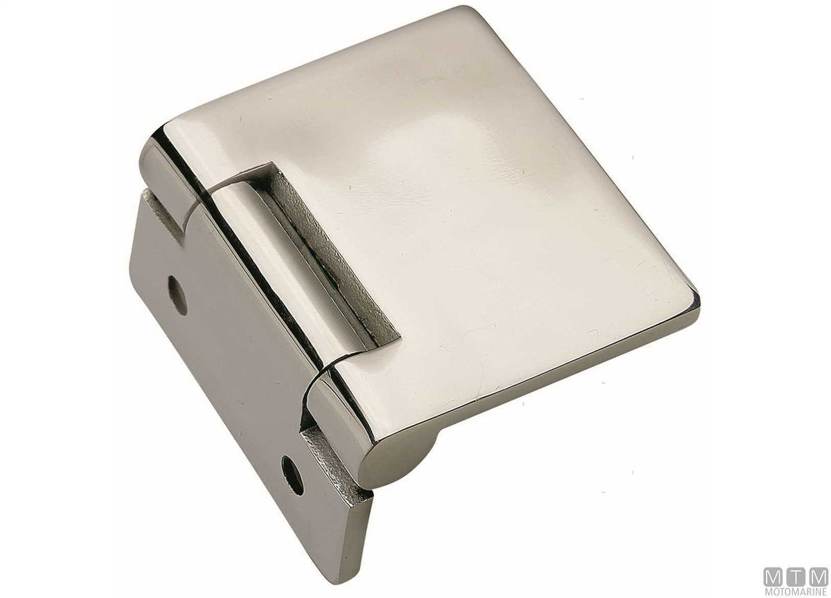 Asymmetric flush hinge FS-SLIM 55x35 mm in stainless steel 316 - original photo Motomarine Srl