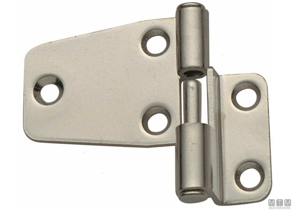 Left removable overhang hinge 37x66 mm H10 mm, 316 stainless steel - original photo Motomarine Srl