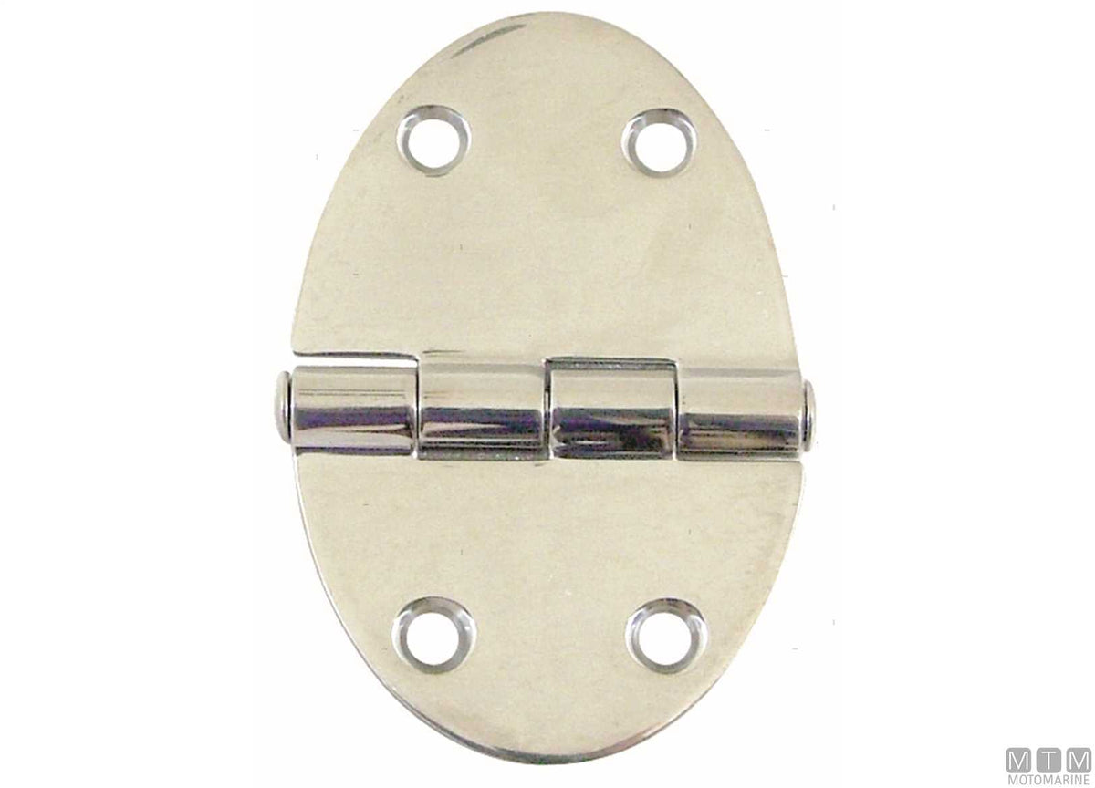 Extra oval hinge 56x90 mm, 316 stainless steel - original photo Motomarine Srl