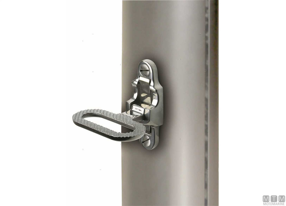 Foldable mast step, AISI 316 stainless steel - original photo Motomarine Srl
