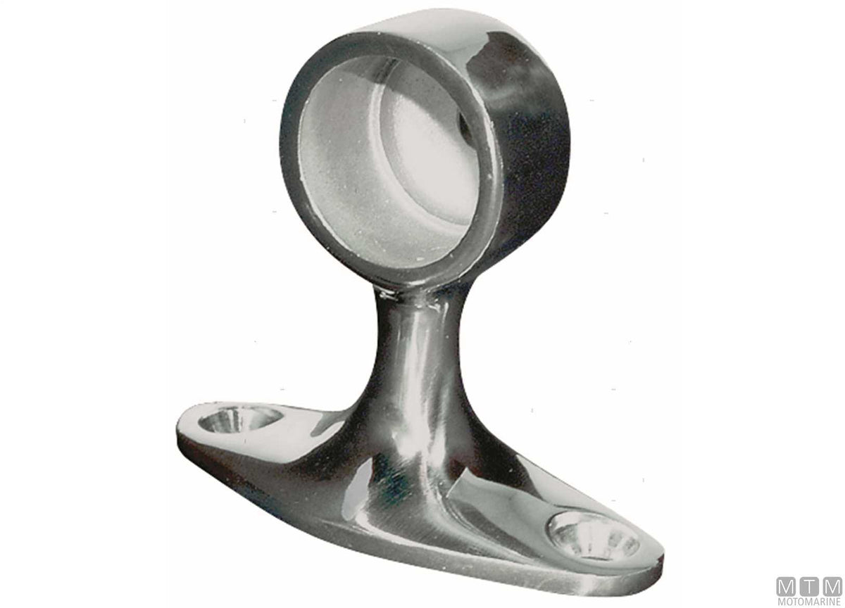Classic end support D22 mm, stainless steel 316 - original photo Motomarine Srl