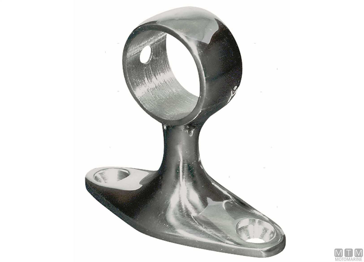 Classic end support D22 mm, stainless steel 316 - original photo Motomarine Srl