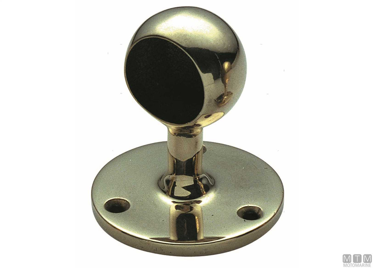 End support Ø35 mm polished brass - original photo Motomarine Srl