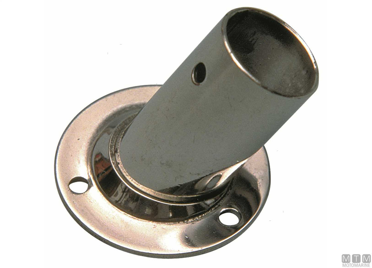 Round base 60° Ø25 mm stainless steel 316 cast - original photo Motomarine Srl