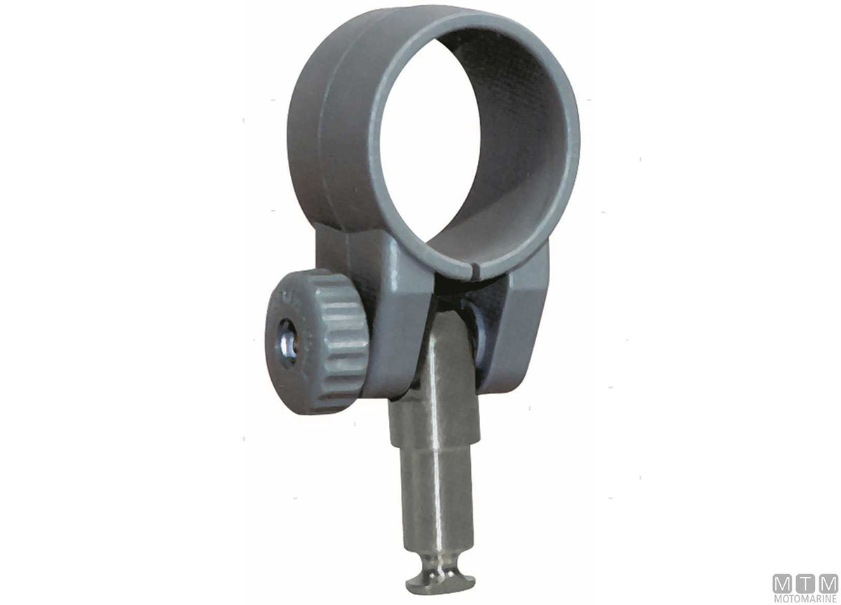 Heavy-duty clamp-on oarlock, 35 mm opening, grey - original photo Motomarine Srl