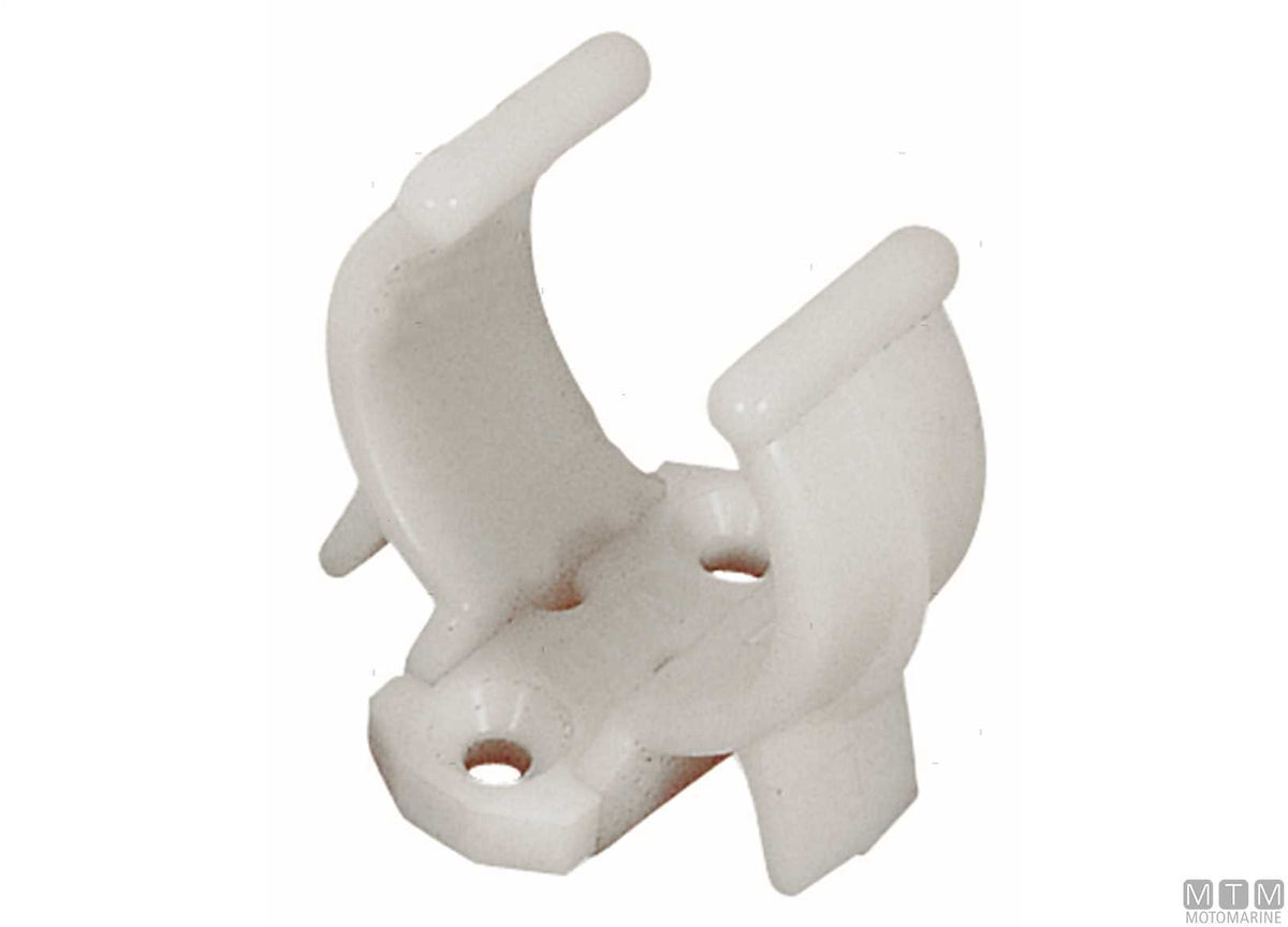 Fastening clip Ø34/45 mm white - original photo Motomarine Srl