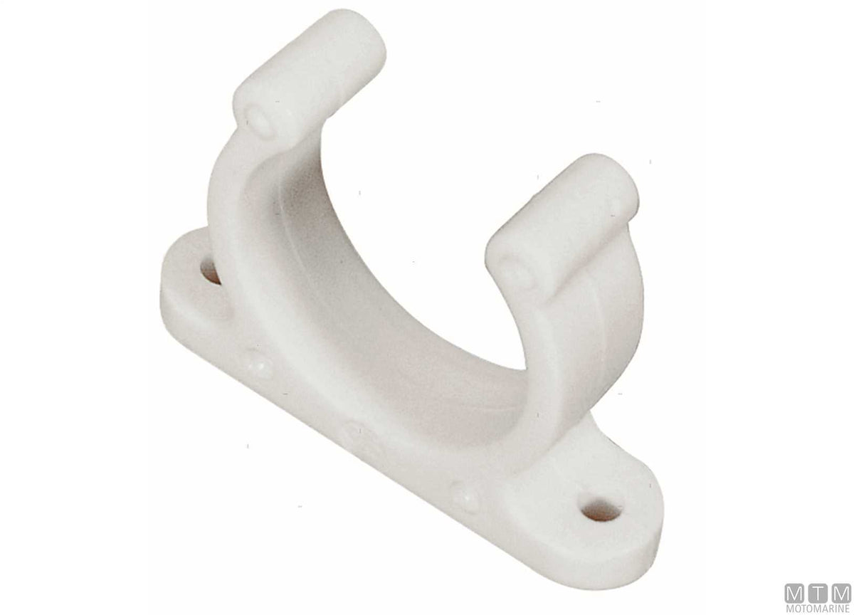 Standard fastening clip Ø25 mm white - original photo Motomarine Srl