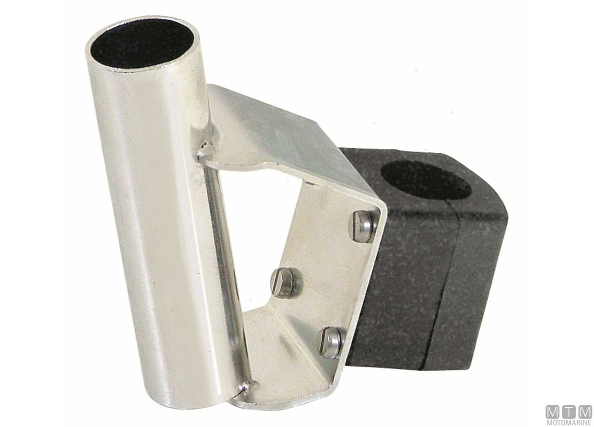 Swivel clamp base Ø25 mm in stainless steel - original photo Motomarine Srl