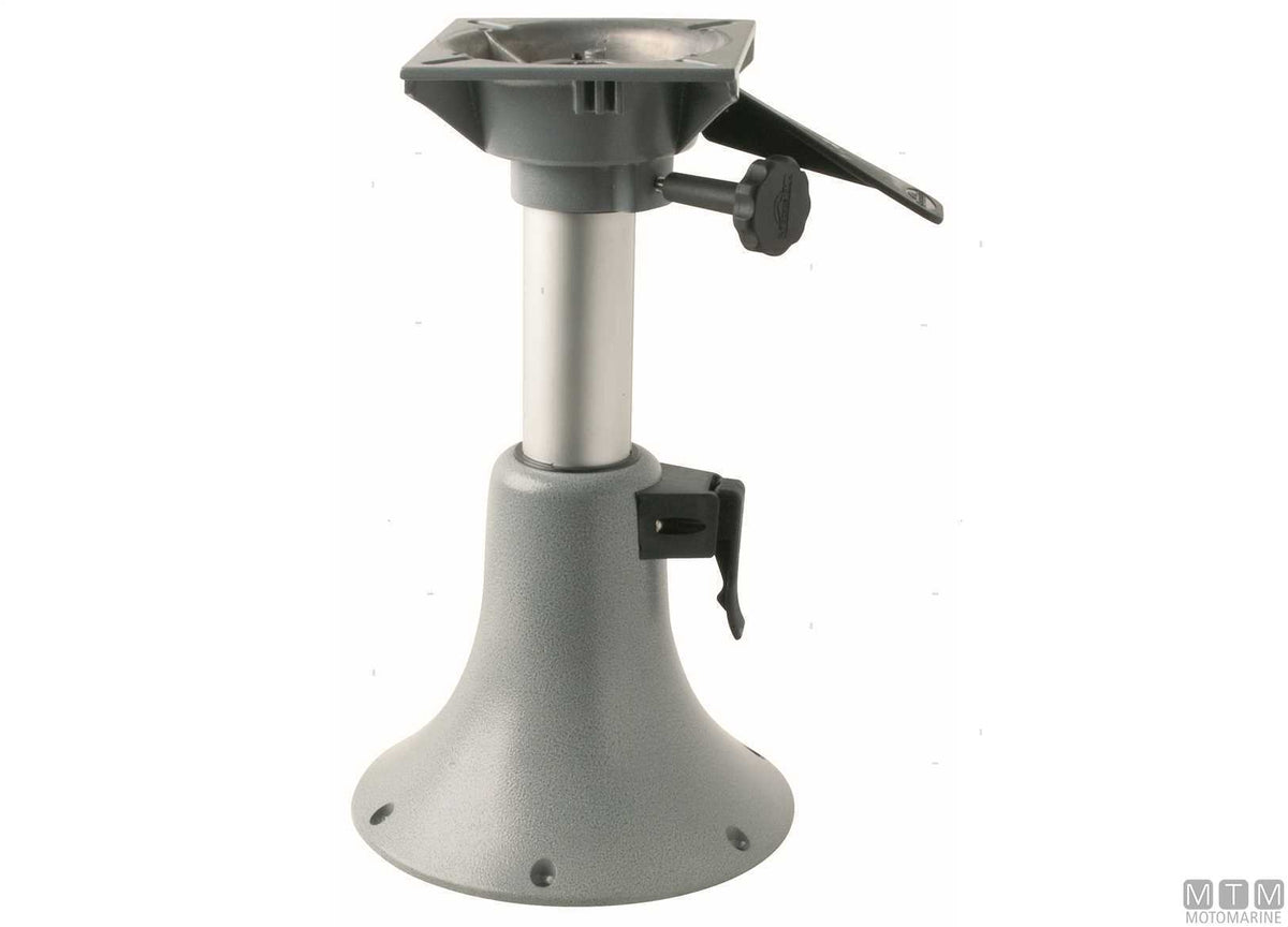 Adjustable aluminium seat pedestal Belle H330/430 mm - original photo Motomarine Srl