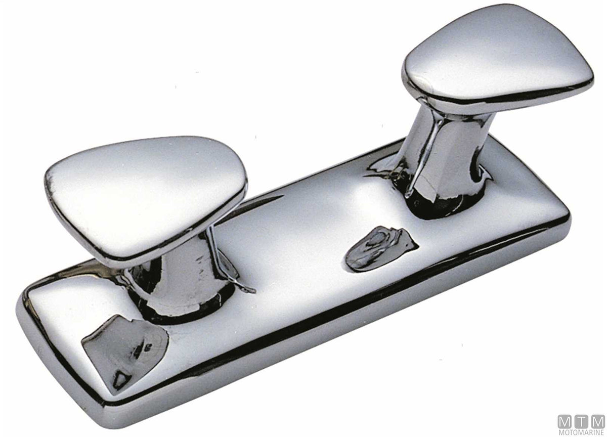 2-horn cleat New 250 mm in chromed brass - original photo Motomarine Srl