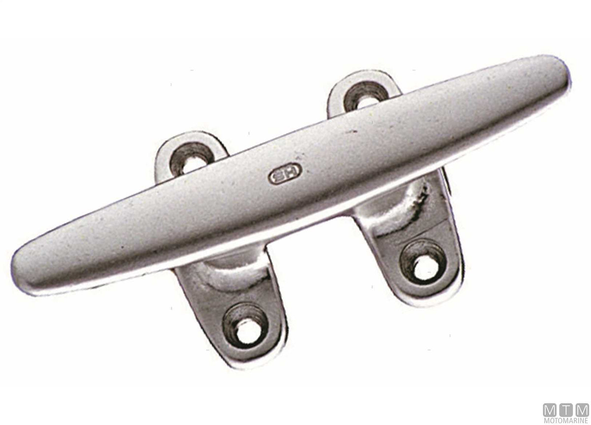 Classic Yacht cleat 260 mm in aluminium - original photo Motomarine Srl