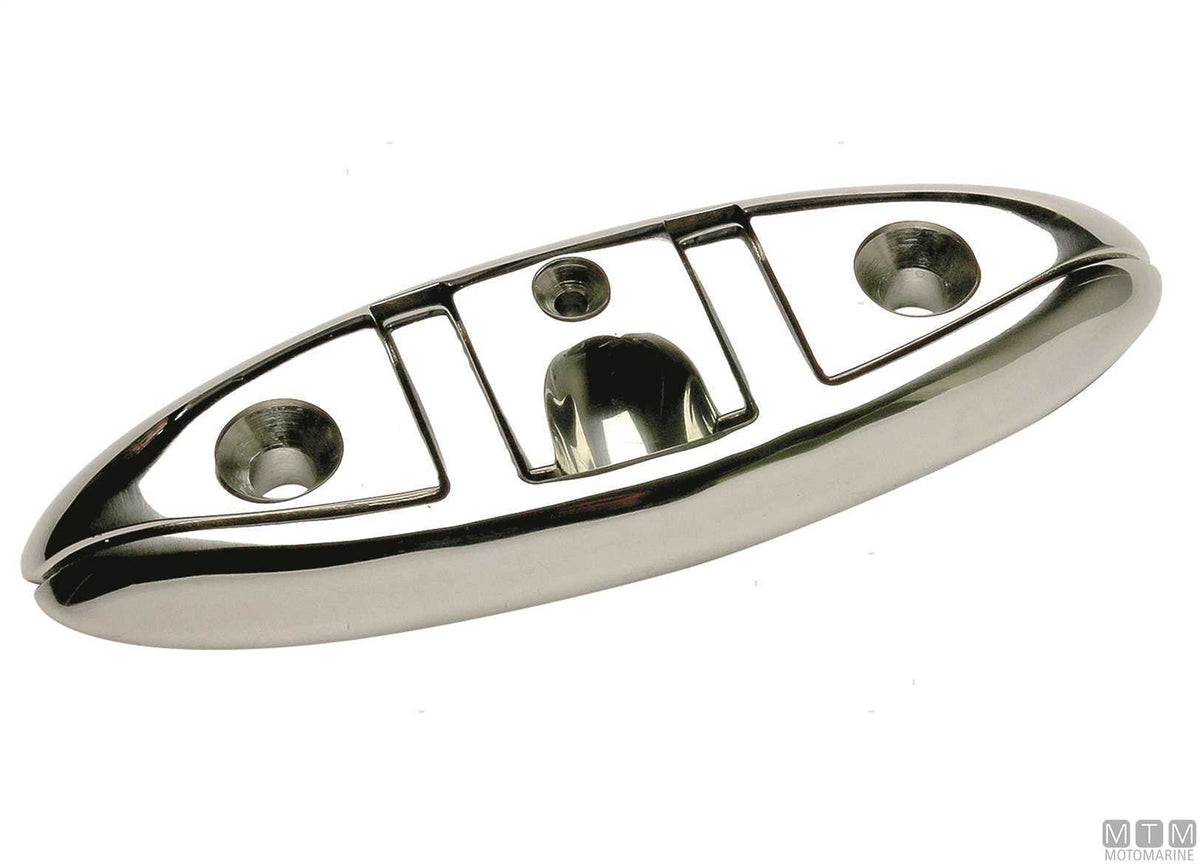 Folding cleat 120 mm in stainless steel 316 - original photo Motomarine Srl