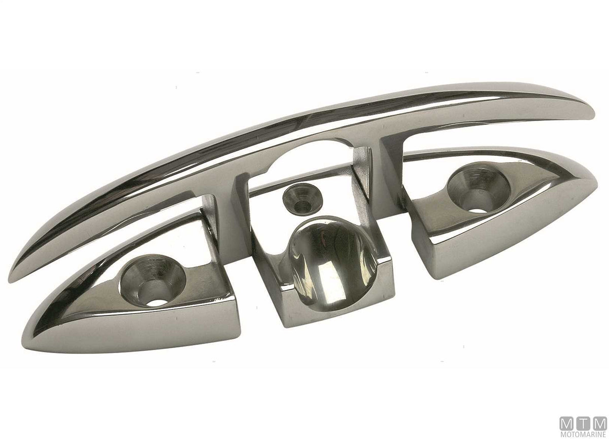 Folding cleat 120 mm in stainless steel 316 - original photo Motomarine Srl