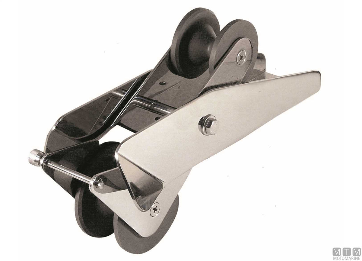 Aster tilting chain bow roller 450 mm, stainless steel 316 - original photo Motomarine Srl