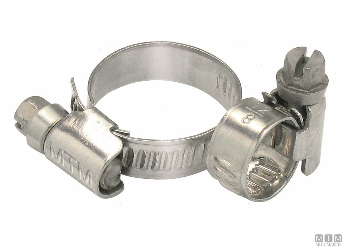 DIN9 hose clamp 20-32 mm stainless steel - original photo Motomarine Srl