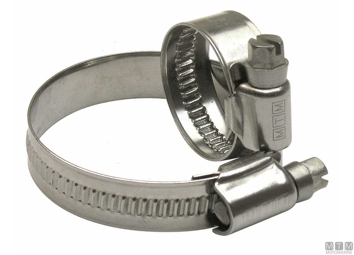 Hose clamp DIN12 70-90 mm stainless steel - original photo Motomarine Srl