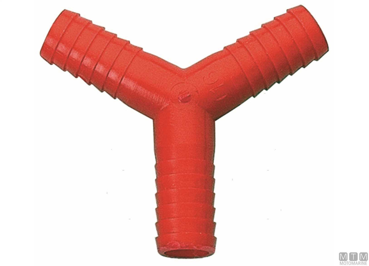Y-connector Ø14 mm plastic - original photo Motomarine Srl