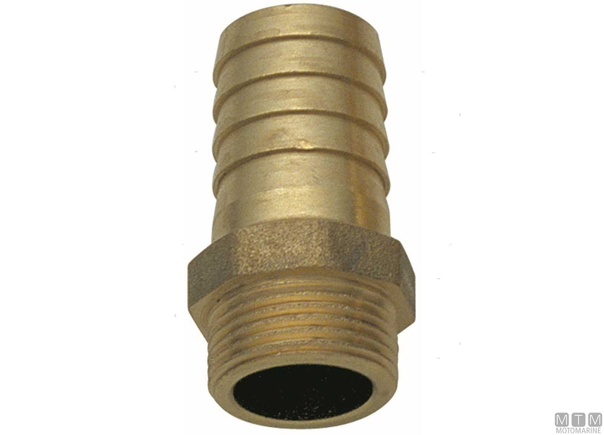 Hose tail male 2"x50 mm brass - original photo Motomarine Srl
