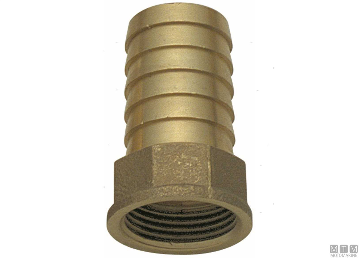 Hose tail female 1"1/4x40 mm brass - original photo Motomarine Srl