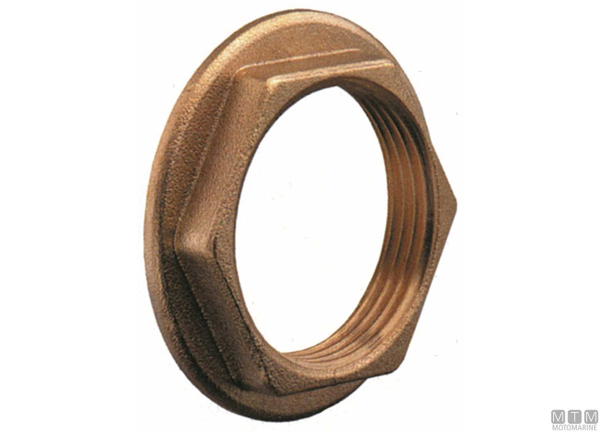 Flanged nut 1/2" brass - original photo Motomarine Srl