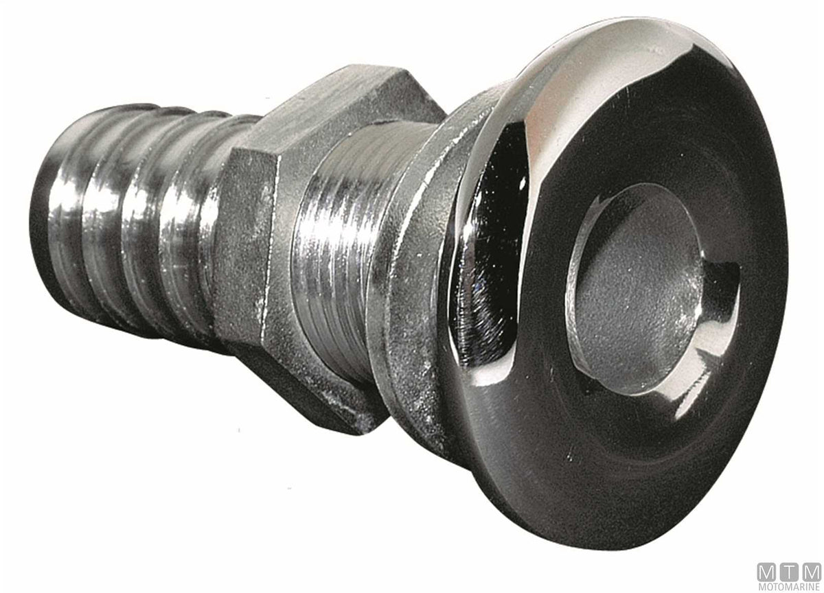 Sea discharge Ø52 mm stainless steel 316 - original photo Motomarine Srl