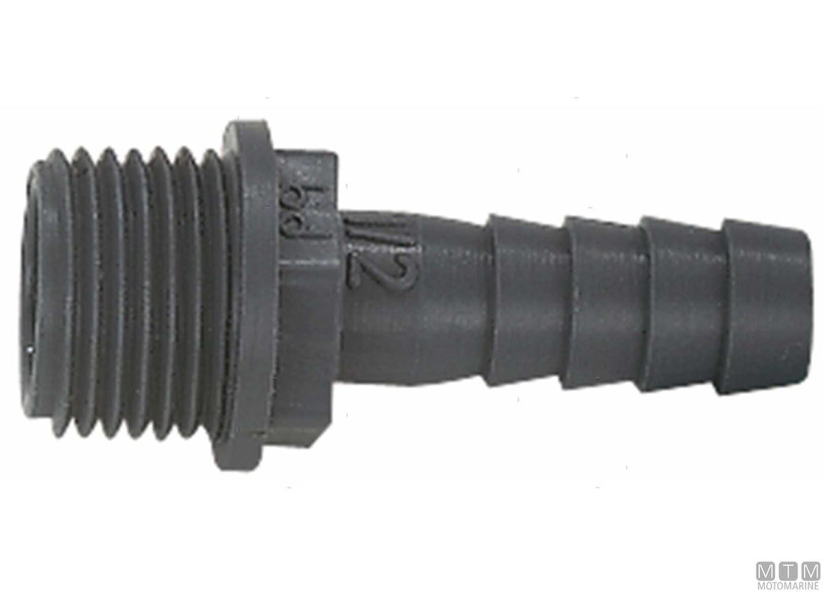 Hose tail M 3/4x12 glass-filled polypropylene - original photo Motomarine Srl