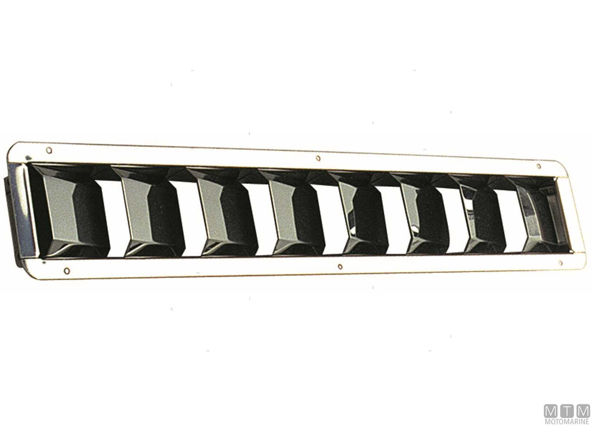 Compact air vent 210x110 mm, stainless steel - original photo Motomarine Srl