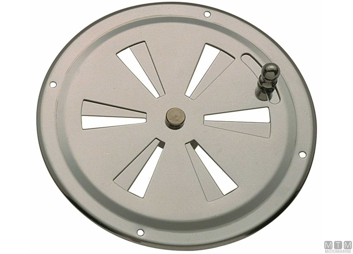 Round adjustable air vent Ø125 mm, stainless steel - original photo Motomarine Srl