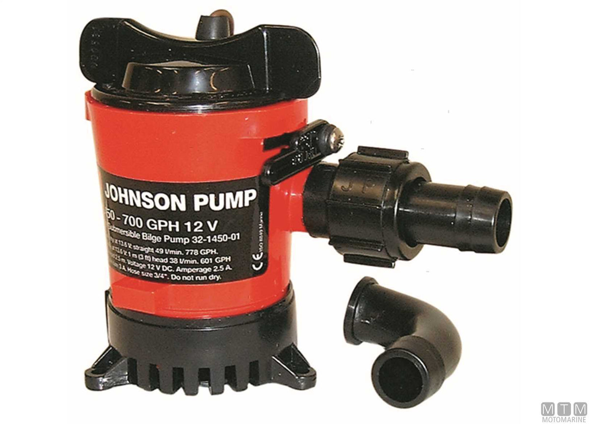 Bilge pump Johnson 1250 24 V - original photo Motomarine Srl