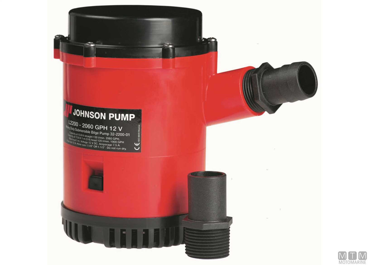 Bilge pump Johnson Dura 1600 12 V - original photo Motomarine Srl