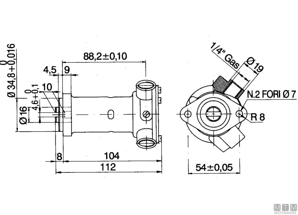 Ancor ST103 cooling pump - original photo Motomarine Srl